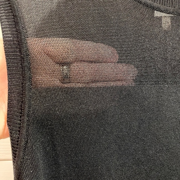 ❣️🖤 ANNE KLEIN – Sleeveless Knit Top Black – Size L - Picture 8 of 9